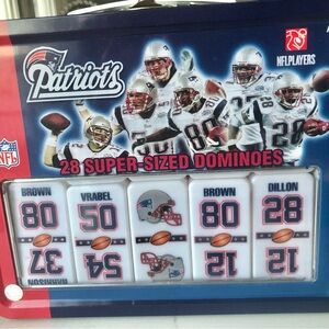 Super-Sized Dominoes Set - Blue and White